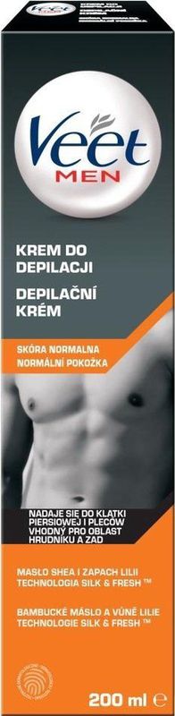 Veet - Ontharingscrème - Voor Mannen - 250ml - Respecteert Huid
