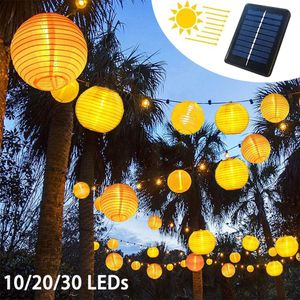 Lantaarn - 5M 20 Leds - 8 standen - Lantaarn Garland - Solar String Light Lantaarn - Bal - Solar Led Fairy Light - Waterdicht - Wedding Party Garden Patio Decoration