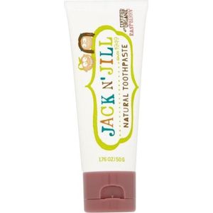 Jack N' Jill Kids Natural Toothpaste, Made With Natural Ingredients, Helps Soothe Gums & Fight Tooth Decay, Suitable From 6 Months+ - Raspberry Flavour 1 x 50g