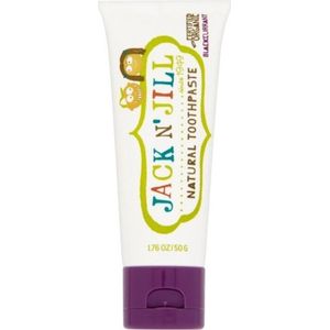 Jack N' Jill Kids Natural Toothpaste, Made With Natural Ingredients, Helps Soothe Gums & Fight Tooth Decay, Suitable From 6 Months+ - Blackcurrant Flavour 1 x 50g