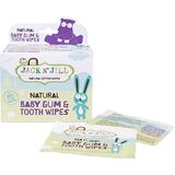 Jack N Jill Natuurlijke kauwgom- en tanddoekjes voor baby's, 25 stuks