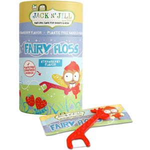 Jack N' Jill - Fairy Floss Picks - Kinder Flosdraad - 30 Stuk - Plasticvrij