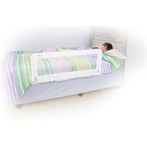 Dreambaby Phoenix Peuter Bedrail - Opvouwbare en draagbare bedhek - Geschikt voor platte bedbodems tot kingsize matras - Afmetingen 110 cm breed x 45,5 cm hoog - wit - Model F719