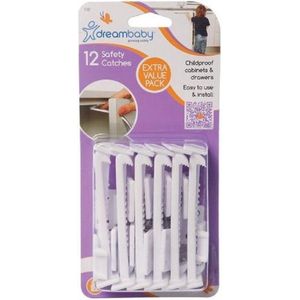 Dreambaby G181 kinderbeveiligingkast veiligheidsgrendel schuifladenbeveiliging kastbeveiliging (12 stuks)