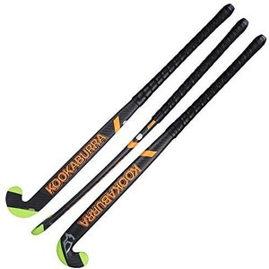 Kookaburra Unisex's Team Conflict Hockey Stick, Zwart/Oranje, 37.5L