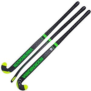 KOOKABURRA Team X Unisex hockeyracket zwart/groen, 37,5 L