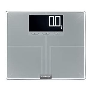 Soehnle Lichaamsanalyseweegschaal Shape Sense Connect 200 met Bluetooth, digitale personenweegschaal voor premium lichaamsanalyse (BIA), personenweegschaal berekent nauwkeurige caloriebehoefte