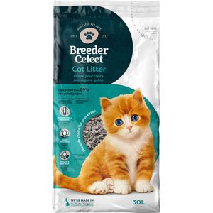 BreederCelect 100% Gerecycled - Kattenbakvulling -  30 l