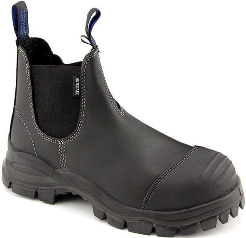 Blundstone Chelsea-laarzen voor werk en veiligheid voor heren, zwart platina, 44 EU