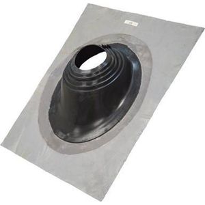 Dakplaat lood ø 80-200mm 0-45° met EPDM mof tot 135°C zwart