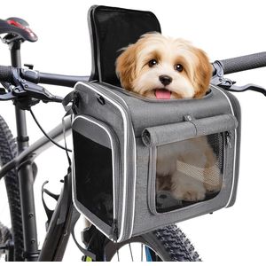 Tijdelijke aanbieding! aumüller fietsmand met beschermende tralies - s