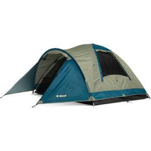 OzTrail Tasman 3v Dome Tent Camping Outdoor 3 Person Shelter (Multicoloured, Standard) | Material: Polyester | Camping & Hiking | Front Vestibule | Light Attachment Point | Included-Pockets & Carry Bag | ‎4 seasons