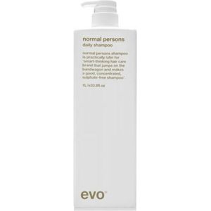 Evo Normal Persons Daily Shampoo 1L - Normale shampoo vrouwen - Voor Alle haartypes - 1000 ml - Normale shampoo vrouwen - Voor Alle haartypes