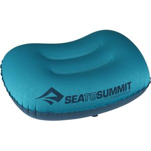 Sea to Summit Aeros Ultralight Opblaasbaar reiskussen, groot, 574, blauw (Aqua Blue)