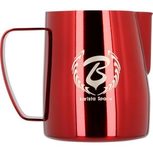 Barista Space - 350 ml Red Milk Jug (pitcher - melkopschuimkannetje)