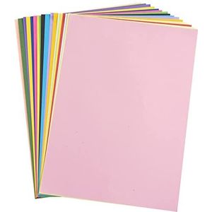 Carehabi - A4 80 g/m², 20 kleuren, 100 vellen gekleurd papier voor kopieerapparaat, kleurpapier voor knutselen, knutselen, decoratie, handwerk