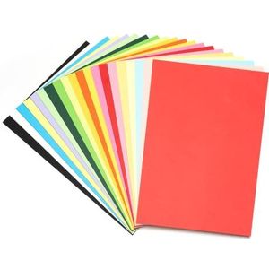 60 vellen - gekleurd karton A4, 230 g/m², 20 kleuren kleurrijk knutselpapier, knutselkarton, gekleurd karton, karton voor knutselen, fotoalbum, scrapbooking