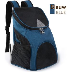 Hondentas - Draagzak Hond- Rugzak Katten - Rugzak Honden- Reismand kat- Draagtas Hond- Draagtas Kat -Groot formaat40*34*30- Reistas Kat-Transport -10kg-blauw