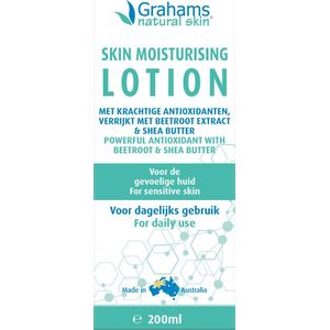 Grahams - Natural Skin Moisturising Lotion - Antioxidanten - Bietenextract - Shea Butter
