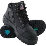 Steel Blue - Parkes ZIP - Hoge Schoen - Zwart - Volnerfleder & Nubuckleder