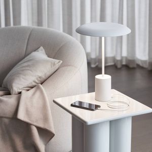 Lucci Décor - SMITH - Tafellamp - Wit - USB-poort - Dimbaar