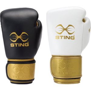 STING Bokshandschoen EVOLUTION Pro | klittenband | Zwart / Goud (Maat: 14OZ)