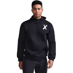 2xu - Motion Hoodie - Zwart - Spacer Fleece - Moderne Pasvorm