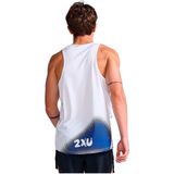 2xu Light Speed Singlet Mouwloos T-shirt Blauw M Man
