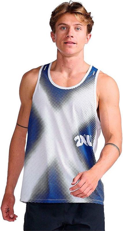 2xu Light Speed Singlet Mouwloos T-shirt Blauw M Man