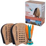 Waboba Buitenspel Voli Racket Bruin/blauw/oranje 3-delig