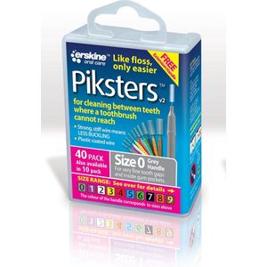 Piksters Ragers Maat 0 Grijs 1,7 mm - 40 stuks
