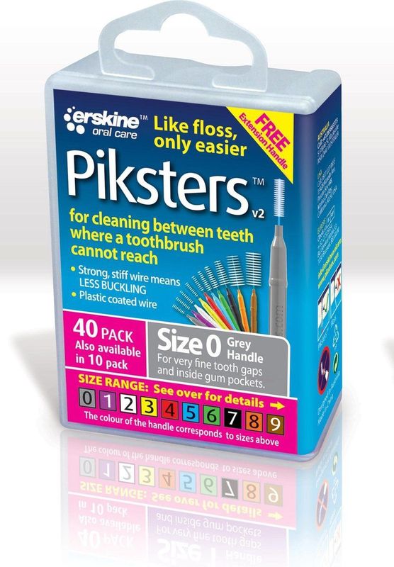 Piksters Ragers Maat 0 Grijs 1,7 mm - 40 stuks