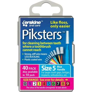 Piksters Ragers Maat 5 Blauw 2-4 mm - 40 stuks