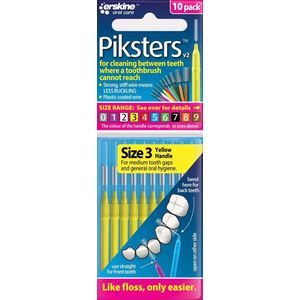 Piksters Ragers Maat 3 Geel 2-2,5 mm - 10 stuks