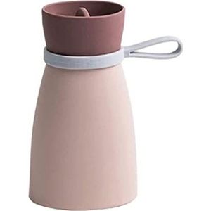 Warmwaterkruik Warmwaterkruik Met Dekselverwarmer, Warmwaterflessen Met Deksel, Perfecte Warmwaterzak Voor Pijnverlichting Kruik Warm Winter (Color : Pink, Size : 380ML)