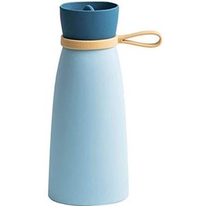 Warmwaterkruik Warmwaterkruik Met Dekselverwarmer, Warmwaterflessen Met Deksel, Perfecte Warmwaterzak Voor Pijnverlichting Kruik Warm Winter (Color : Blu, Size : 680ML)