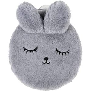 Warmwaterkruik Warmwaterkruik Met Pluche Konijnenoren Dekking Ronde Warmwaterzak Voor Pijnverlichting Nekhals Gezellige Nachten Kruik Warm Winter (Color : D, Size : 300ML)