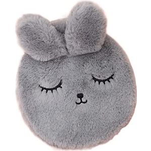 Warmwaterkruik Warmwaterkruik Met Pluche Konijnenoren Dekking Ronde Warmwaterzak Voor Pijnverlichting Nekhals Gezellige Nachten Kruik Warm Winter (Color : C, Size : 300ML)