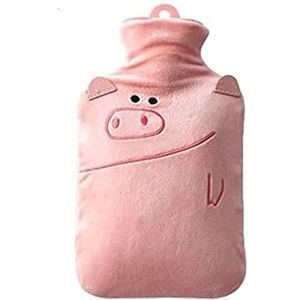 Warmwaterkruik Warmwaterkruik Met Deksel, Warmwaterzak Voor Pijnverlichting Nekrug Hoofdpijn Gezellige Nachten Kruik Warm Winter (Color : B, Size : 1L)