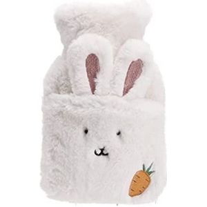 Warmwaterkruik Warmwaterkruik Met Pluche Bunny Carrot Cover Warmwaterzak Voor Pijnverlichting Nekrug Hoofdpijn Gezellige Nachten Kruik Warm Winter (Color : E, Size : 500ML)