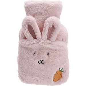 Warmwaterkruik Warmwaterkruik Met Pluche Bunny Carrot Cover Warmwaterzak Voor Pijnverlichting Nekrug Hoofdpijn Gezellige Nachten Kruik Warm Winter (Color : D, Size : 500ML)