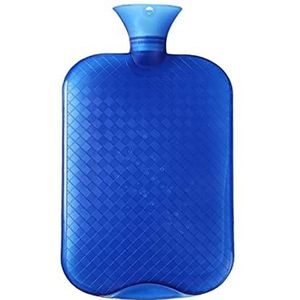 Warmwaterkruik Warmwaterkruik PVC Warme Warmwaterzak Voor Volwassen Pijnbestrijding Nekrug Gezellige Nachten Kruik Warm Winter (Color : Blu, Size : 3L)