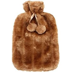 Warmwaterkruik 2 Van Het Het Pluchebont Van Literfaux Het Warmwaterkruik, De Warmwaterfles Helpt Spierpijn Te Verlichten, 6-8 Uur Om Warm Te Blijven Kruik Warm Winter (Color : A, Size : 2L)