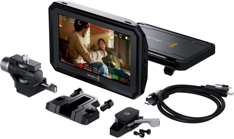 Blackmagic - PYXIS Monitor Kit - Monitor - Zwart - Inclusief Zonnekap en USB-Kabel