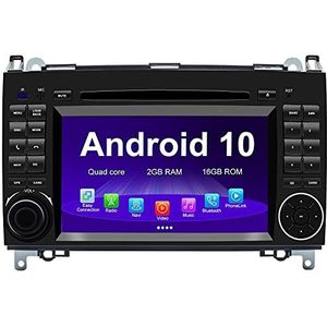 Android Auto Stereo GPS Voor Mercedes Benz W169 W245 B160 B170 B180 B200 W639 Vito Viano W906 Sprinter Android 10 Touchscreen Head unit Met ingebouwde CarPlay WiFi DAB + Bluetooth