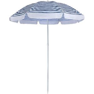 Sunnylife Strandparasol Eco 170 Cm Polyester/staal Wit/blauw