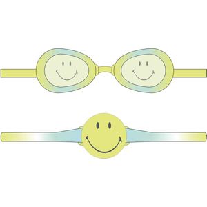 Sunnylife - Smiley Mini Zwembril - Siliconen - Geel