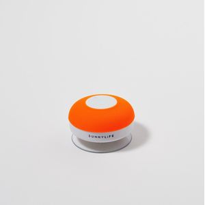 Sunnylife - Beach Accessoires Bluetooth Speaker Waterproof Zuignap Neon - Siliconen - Oranje
