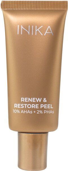 INIKA - Renew & Restore Peel - Gezichtsscrub - 5 AHA's en PHA's - Natuurlijke Exfoliatie