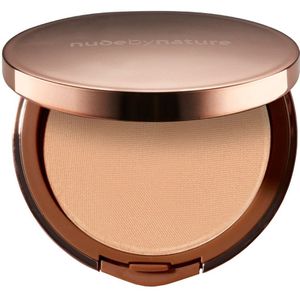 Nude by Nature Flawless Pressed Powder Foundation Compacte Poeder Foundation Tint W4 Soft Sand 10 g